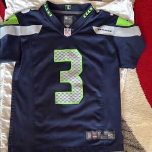 Nike Blue and Green Athletic Jersey